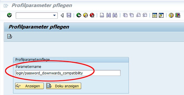 Login Profilparameter